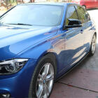 BMW 3-serie F30/F31 2012–2019 Sideskørt-kåber EuroCap (til M-Sport sideskørter, sort blank) foto 8