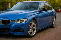 BMW 3-serie F30/F31 2012–2019 Sideskørt-kåber EuroCap (til M-Sport sideskørter, sort blank) foto 2