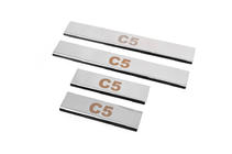 Citroen C-5 2008–2017 Carmos V1 dørtrinslister (4 stk., rustfrit stål) foto 2