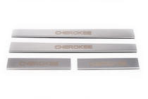 Jeep Cherokee/Liberty 2007–2013 Dørtrinslister Carmos V1 (4 stk., rustfrit stål) foto 2