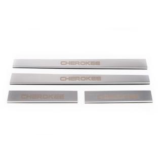 Dørtrinslister Carmos V1 (4 stk., rustfrit stål) Jeep Cherokee/Liberty 2007–2013 foto 2