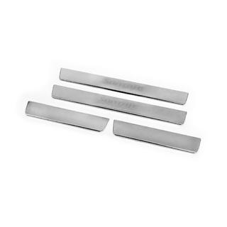 Dørtrinslister Carmos V2 (sæt á 4, rustfrit stål) Hyundai Santa Fe 2 2006–2012 foto 2