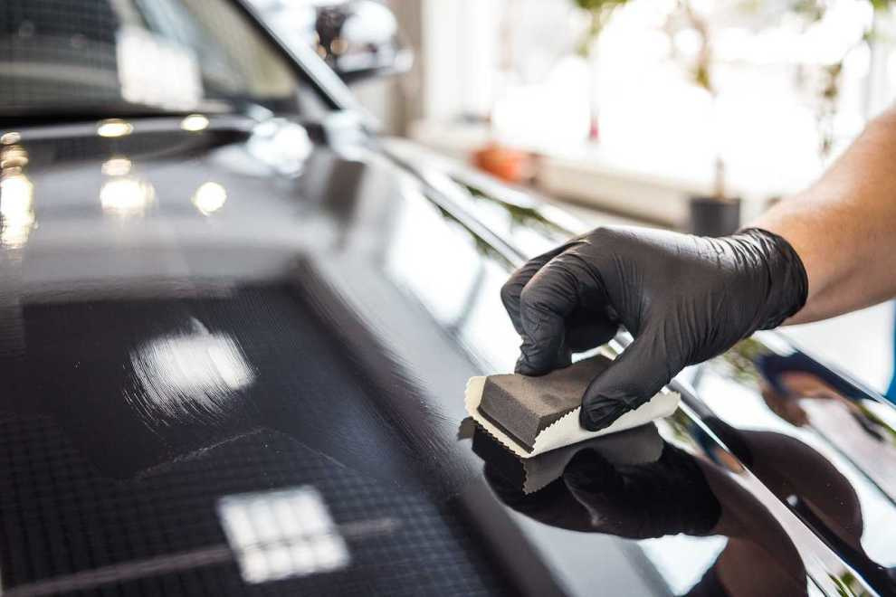 Flydende glas til bilen