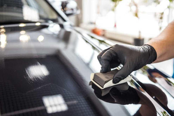 Flydende glas til bilen