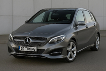 Mercedes B-klasse W246 2011–2018 Frontgrill Diamond Silver (2015-2018) foto 1