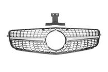 Mercedes C-class W204 2007–2015 Frontgrill Diamond Silver foto 2