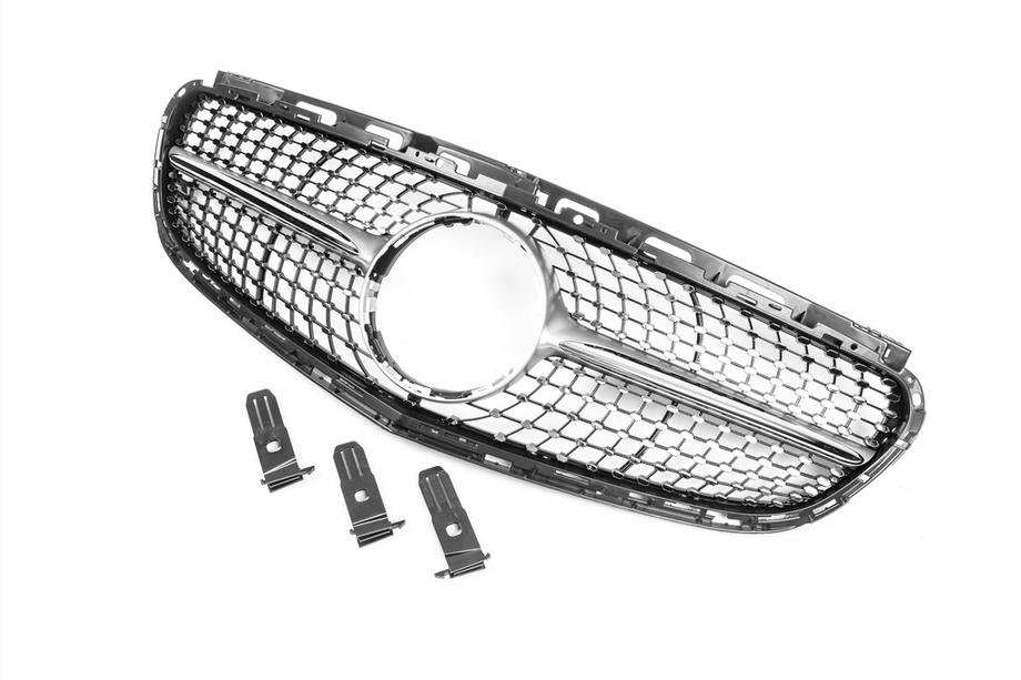 Mercedes E-class W212 2009–2016 Frontgrill Diamond Silver (til Avantgarde og AMG-Line, 2013-2016) Foto 8
