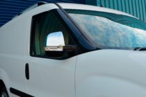Fiat Doblo II 2010–2022 Spejlkapper i rustfrit stål (2 stk.) Carmos - Tyrkisk stål foto 6