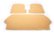 Volvo XC90 2002–2014 Bagagerumsmåtte i 3 dele (EVA, beige) foto 2