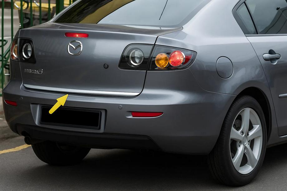 Mazda 3 2003–2009 Bagagerumskantliste SD (rustfrit stål) Image