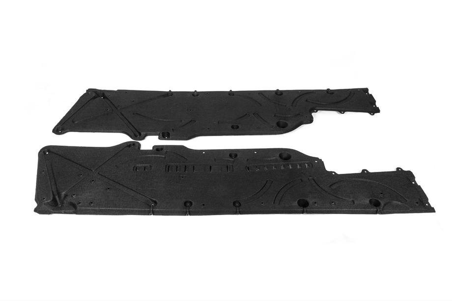 Mercedes S-Klasse W221 2005–2013 Motorbundskjold (2 stk., Long) Foto 2