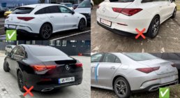 Mercedes CLA C118 2019– Bagdiffusor med udstødningstyller (CLA45-design) foto 4