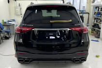 Mercedes GLE W167 2018– Bageste diffuser med udstødningstipper GLE63 Black (2018-2026) foto 2
