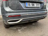 Volkswagen Tiguan 2016–2023 Pyntelister med udstødningsrørs-imitationsender 2020+ (3 stk., rustfrit stål) foto 4