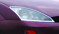 Ford Focus I 1998–2005 Krom forlygterammer (2 stk., plast) foto 1