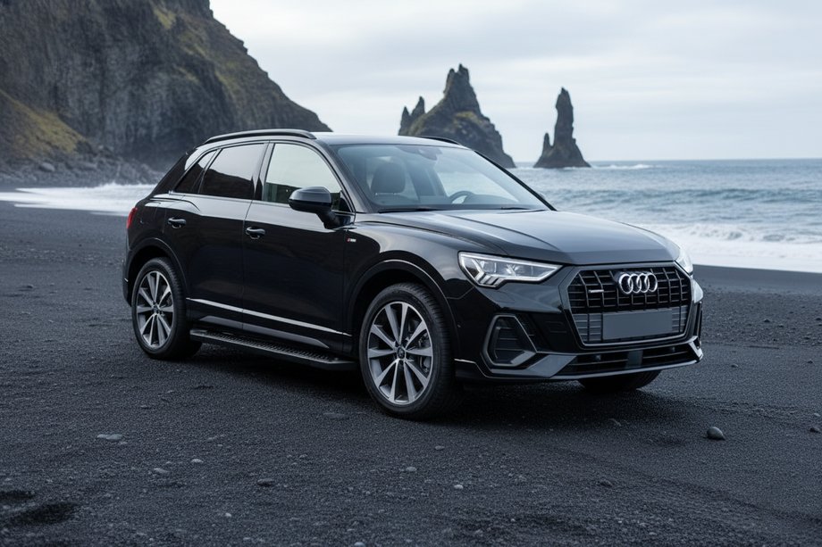 Audi Q3 2019–2025 Allmond Black sidetrin (2 stk., aluminium) Image