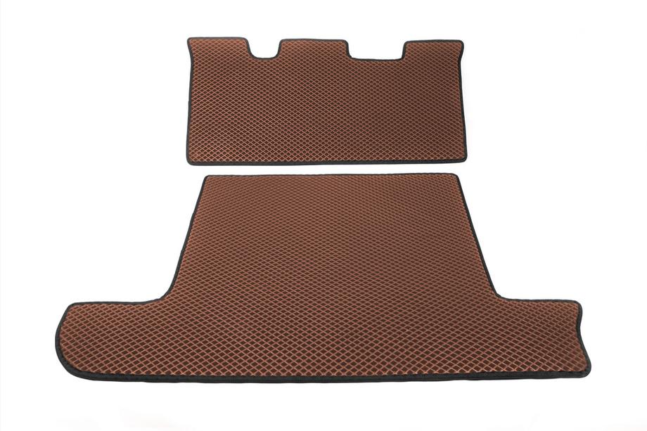Toyota Land Cruiser 100 1998–2007 Bagagerumsmåtte 2 stk. Tegl (EVA, 7 sæder) Image