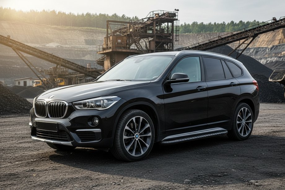 BMW X1 F48 2015–2022 Sidetrin Bosphore Black (2 stk., aluminium) Foto 1
