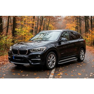 Sidetrin Tayga Grey (2 stk., aluminium) BMW X1 F48 2015–2022 foto 1
