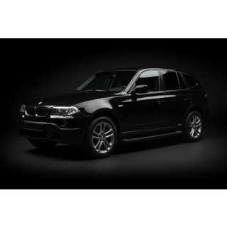 Allmond Black sidetrin (2 stk., aluminium) BMW X3 E83 2003–2010 foto 1