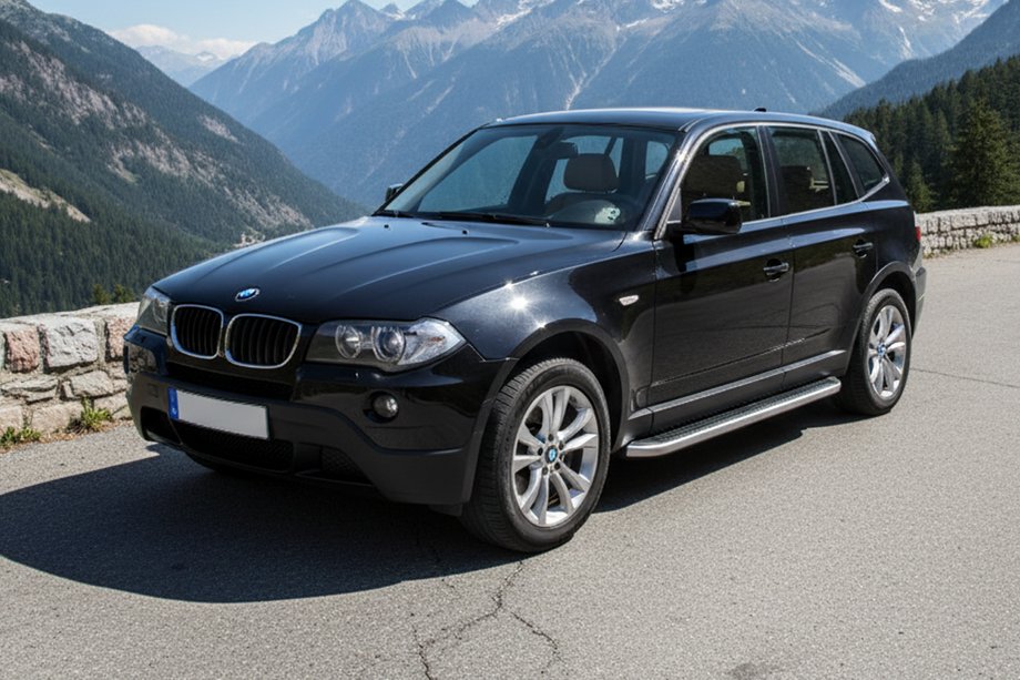 BMW X3 E83 2003–2010 Sidetrin Tayga Grey (2 stk., aluminium) Image