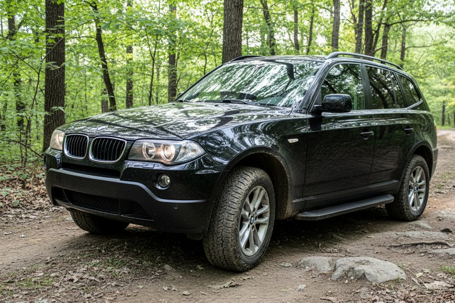 BMW X3 E83 2003–2010 Sidetrin Tayga Black (2 stk., aluminium) Image