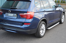 BMW X4 F26 2014–2018 Sidetrin Fullmond (2 stk., aluminium) foto 2