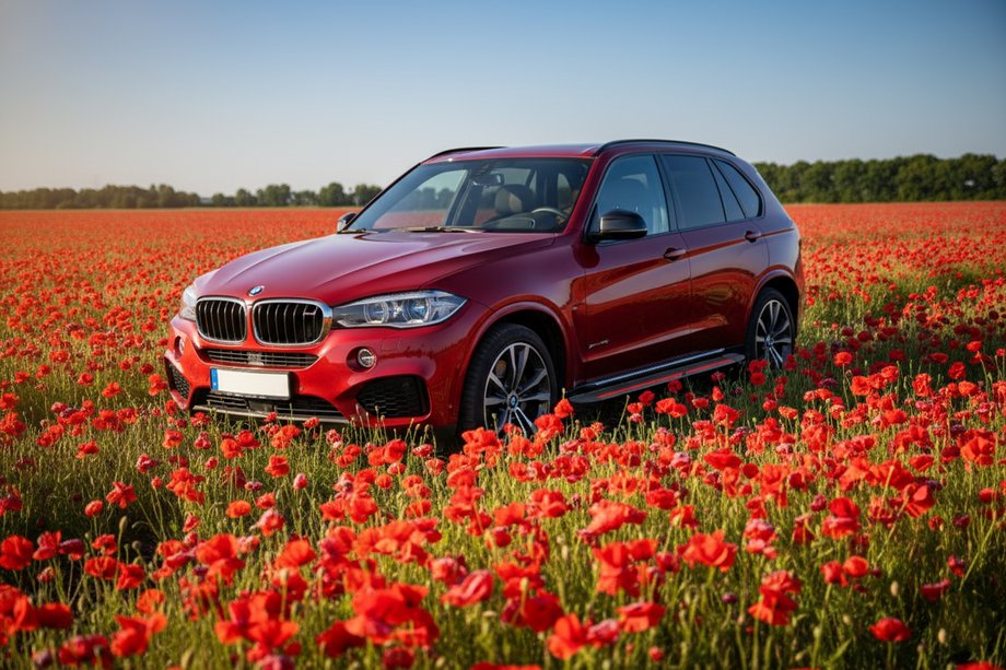 BMW X5 F15 2013–2018 Sidetrin Maya Red (2 stk., aluminium) Image