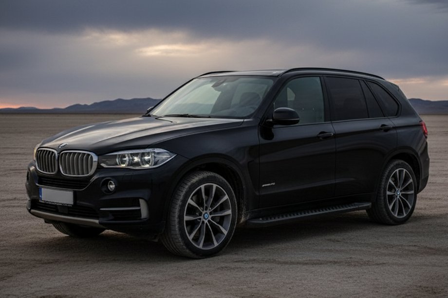 BMW X5 F15 2013–2018 Allmond Black sidetrin (2 stk., aluminium) Image