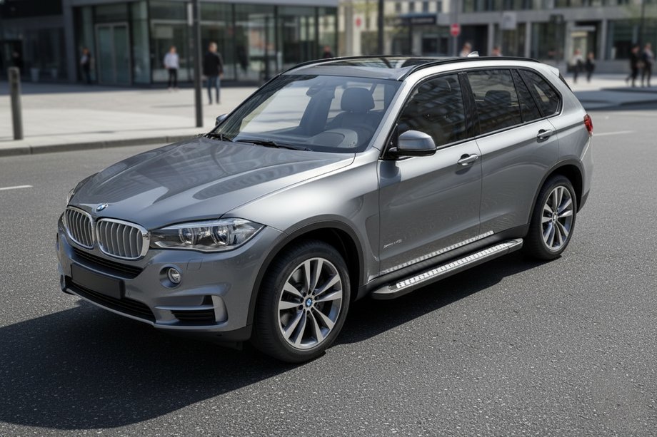 BMW X5 F15 2013–2018 Sidetrin Vision New Black (2 stk., aluminium) Image