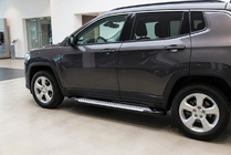 Jeep Compass 2016– Sidetrin Allmond Grey (2 stk., aluminium) foto 1