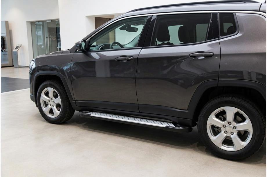 Jeep Compass 2016– Sidetrin Allmond Grey (2 stk., aluminium) Image