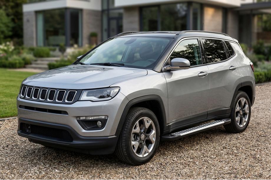 Jeep Compass 2016– Sidetrin Line (2 stk., aluminium) Image