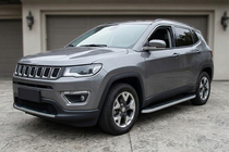 Jeep Compass 2016– Sidetrin Tayga Grey (2 stk., aluminium) foto 1