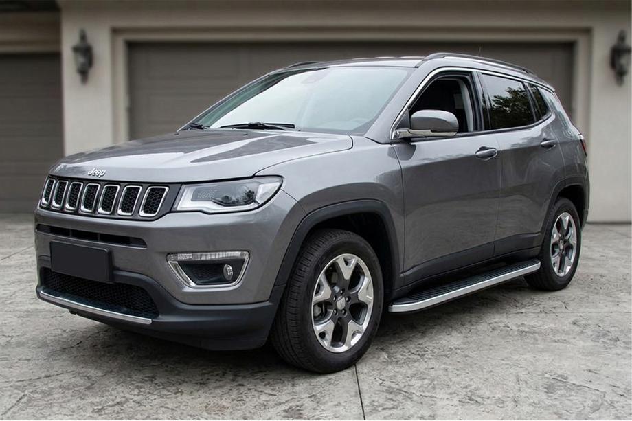 Jeep Compass 2016– Sidetrin Tayga Grey (2 stk., aluminium) Image