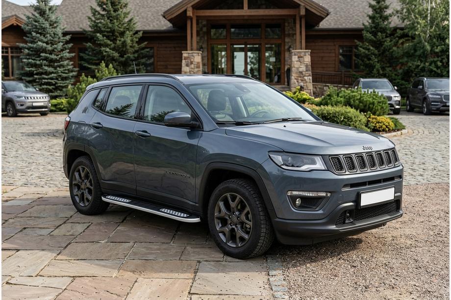 Jeep Compass 2016– Sidetrin Tayga V2 (2 stk., aluminium) Image