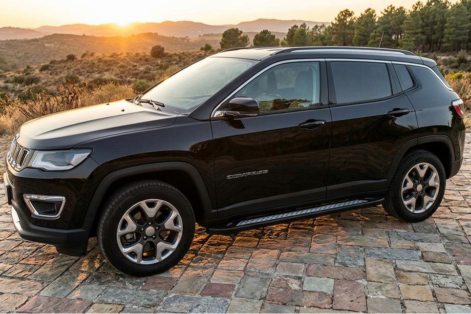 Jeep Compass 2016– Sidetrin Vision New Black (2 stk., aluminium) Image