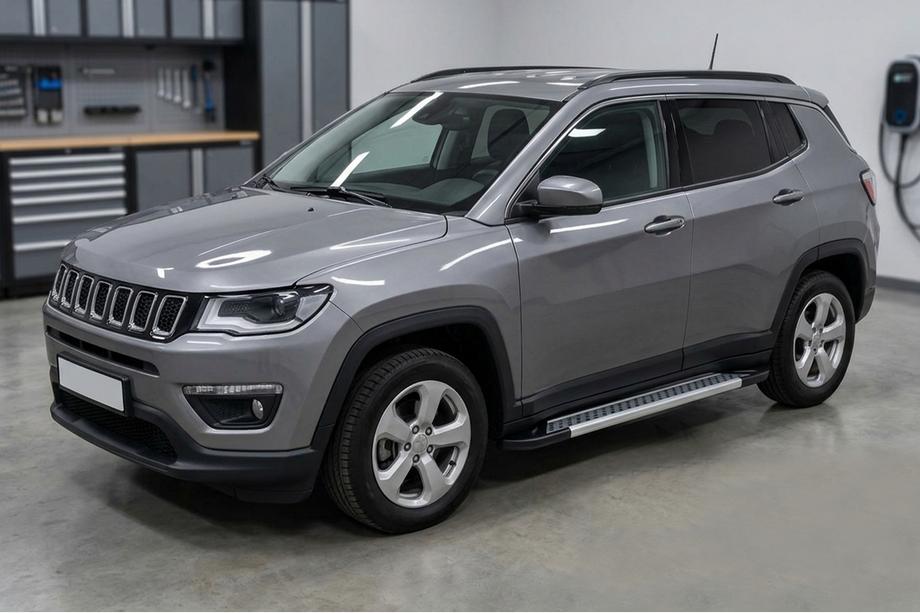 Jeep Compass 2016– Sidetrin Vision New Grey (2 stk., aluminium) Image