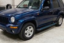Jeep Cherokee/Liberty 2002–2007 Maya Blue sidetrin (2 stk., aluminium) foto 1