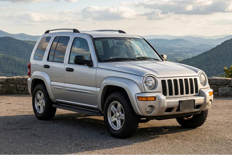 Jeep Cherokee/Liberty 2002–2007 Boshpore Black sidetrin (2 stk., aluminium) Image