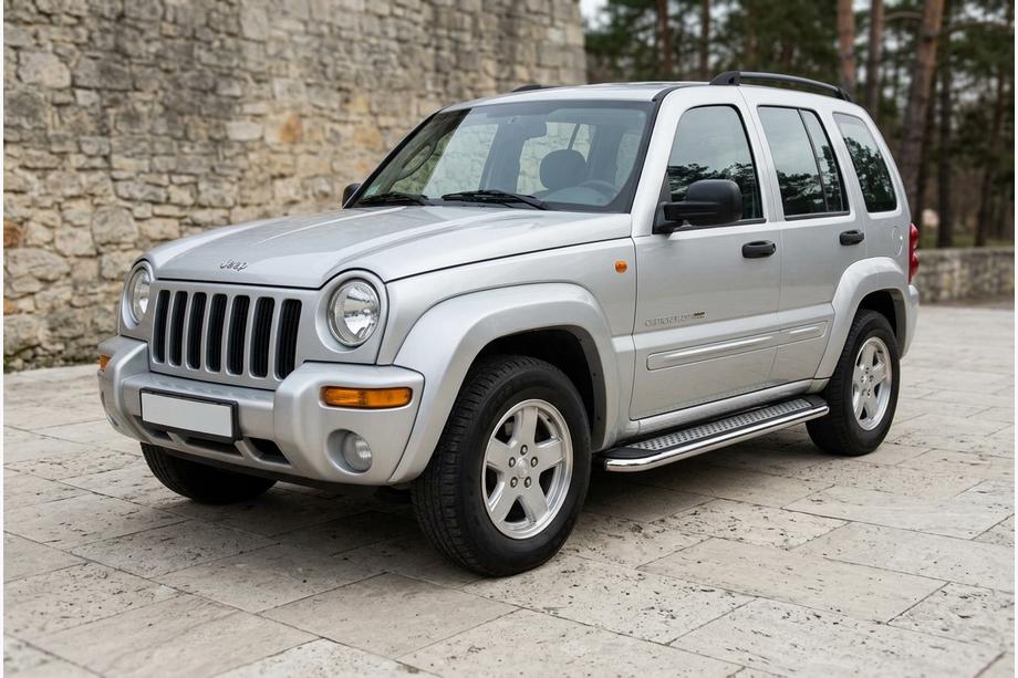Jeep Cherokee/Liberty 2002–2007 Sidetrin Maydos V2 (2 stk., aluminium) Foto 1