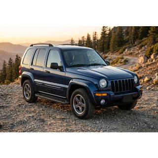 Allmond Black sidetrin (2 stk., aluminium) Jeep Cherokee/Liberty 2002–2007 foto 1