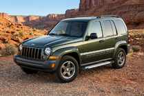 Jeep Cherokee/Liberty 2002–2007 Sidetrin Allmond Grey (2 stk., aluminium) foto 1