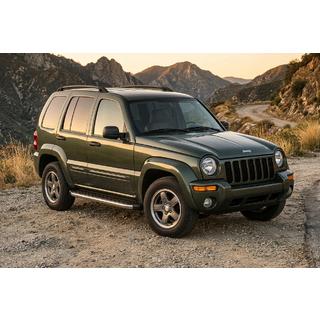 BlackLine sidetrin (2 stk., aluminium) Jeep Cherokee/Liberty 2002–2007 foto 1