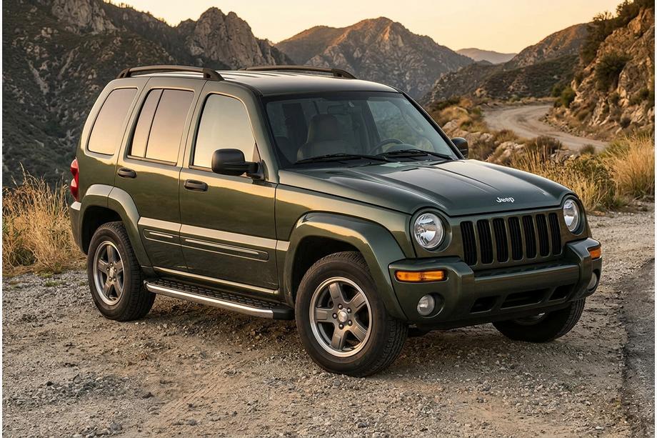 Jeep Cherokee/Liberty 2002–2007 BlackLine sidetrin (2 stk., aluminium) Image