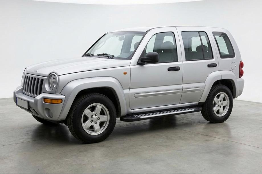 Jeep Cherokee/Liberty 2002–2007 Sidetrin Line (2 stk., aluminium) Foto 1