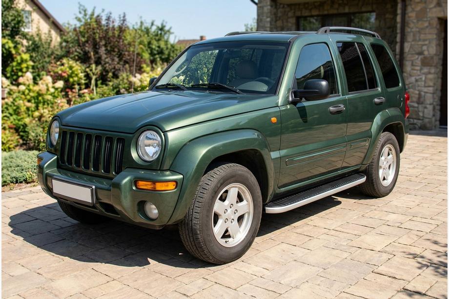 Jeep Cherokee/Liberty 2002–2007 Sidetrin Tayga Grey (2 stk., aluminium) Foto 1