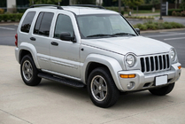 Jeep Cherokee/Liberty 2002–2007 Sidetrin Tayga Black (2 stk., aluminium) foto 1