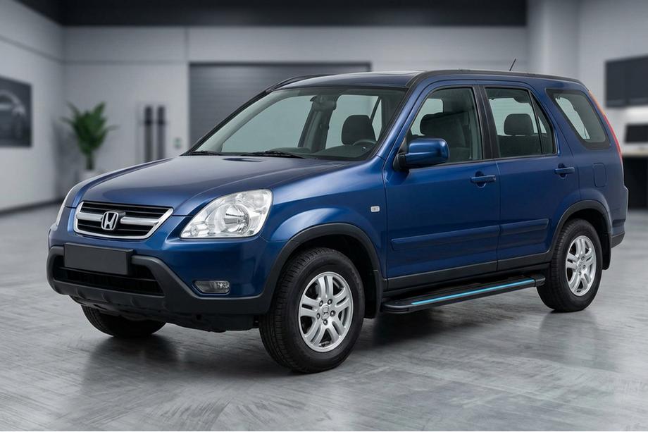 Honda CRV 2001–2006 Maya Blue sidetrin (2 stk., aluminium) Image