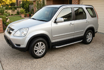 Honda CRV 2001–2006 Sidetrin Fullmond (2 stk., aluminium) foto 1